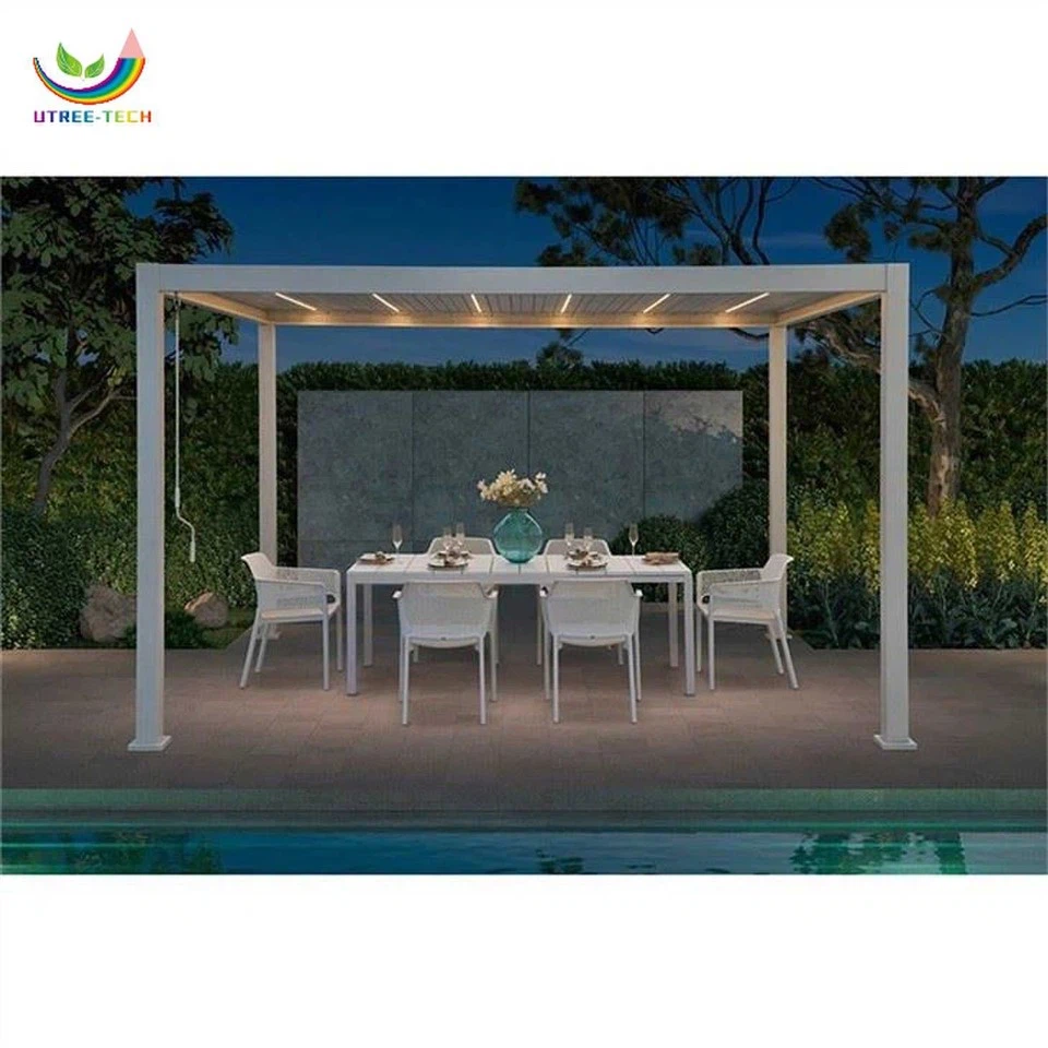 aluminum pergola with adjustable louvers（3）
