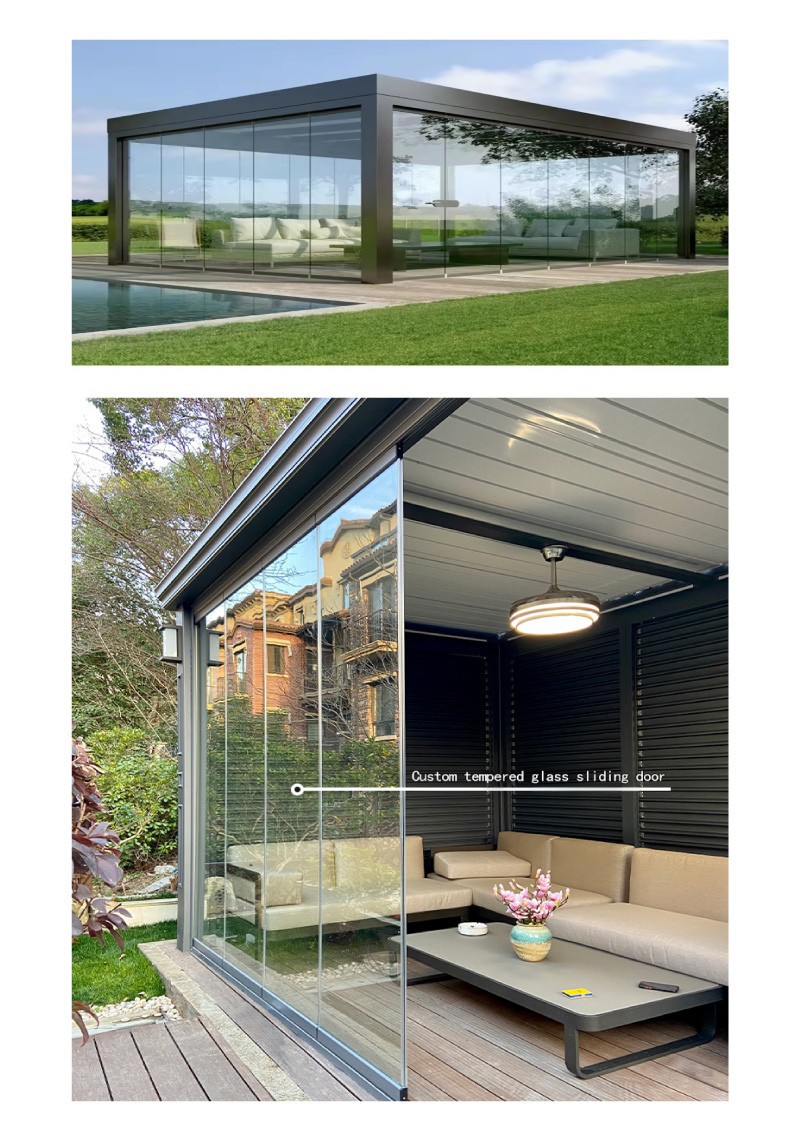 Wall mounted aluminum pergola（3）